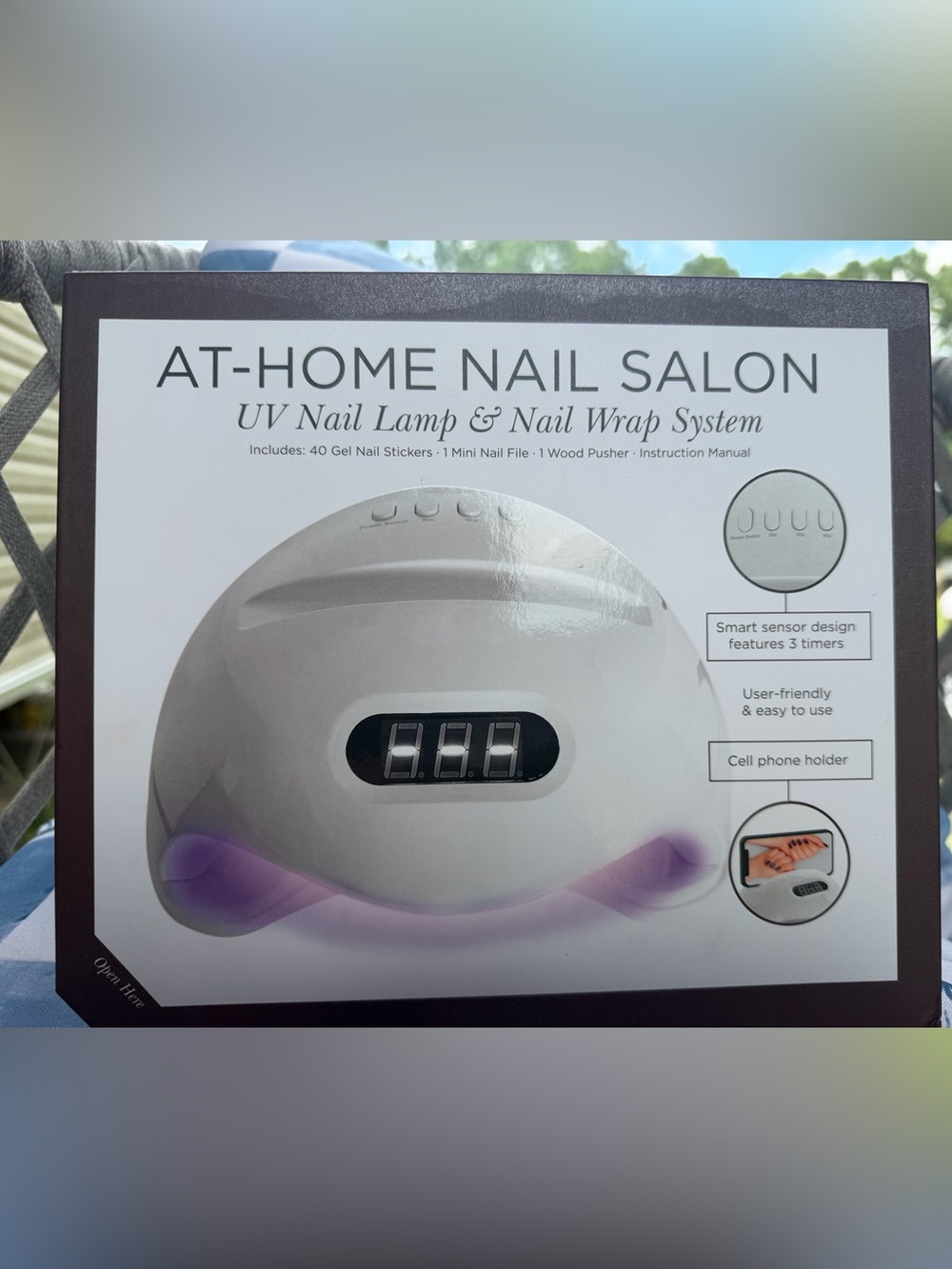 nailFLAIR At-Home UV Nail Lamp & Gel Nail Wrap Kit